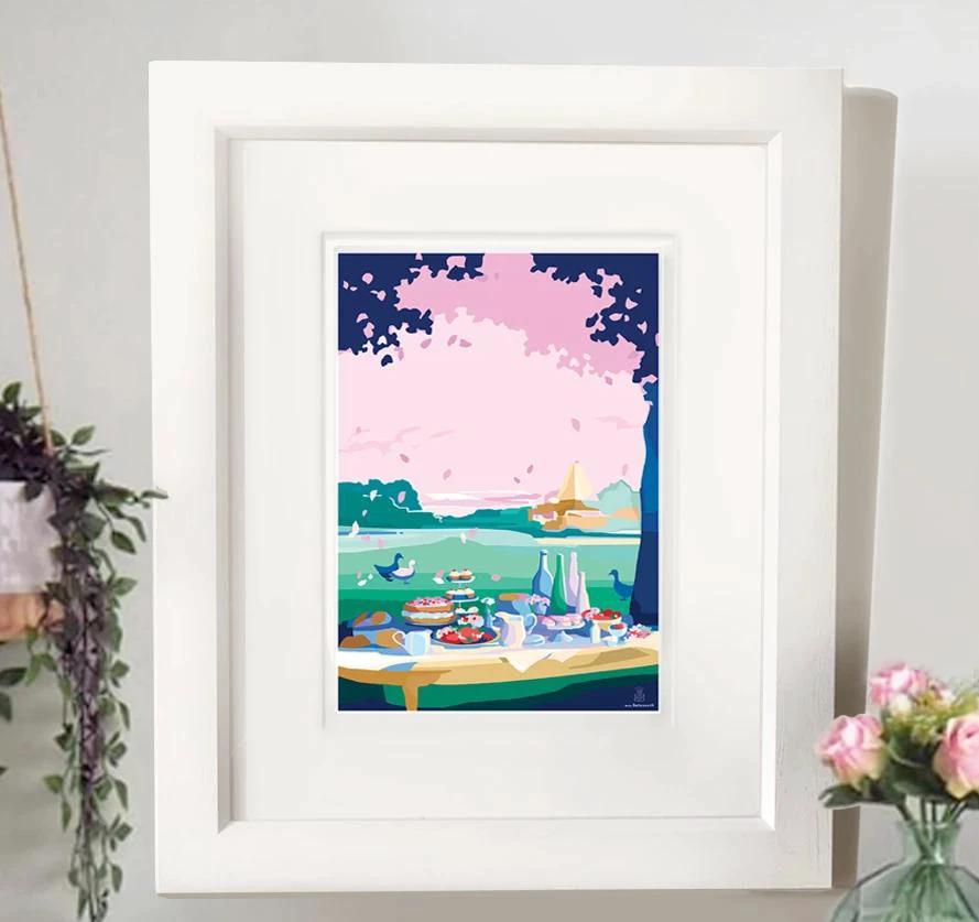 A Little of What You Fancy vintage art print by Becky Bettesworth