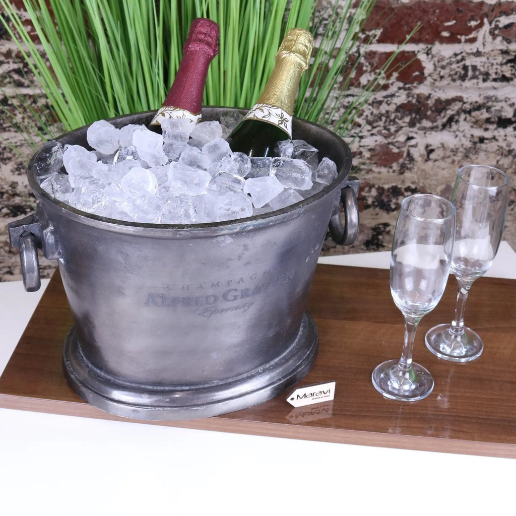 Alfred Gratien Luxury Gunmetal Champagne Ice Bucket