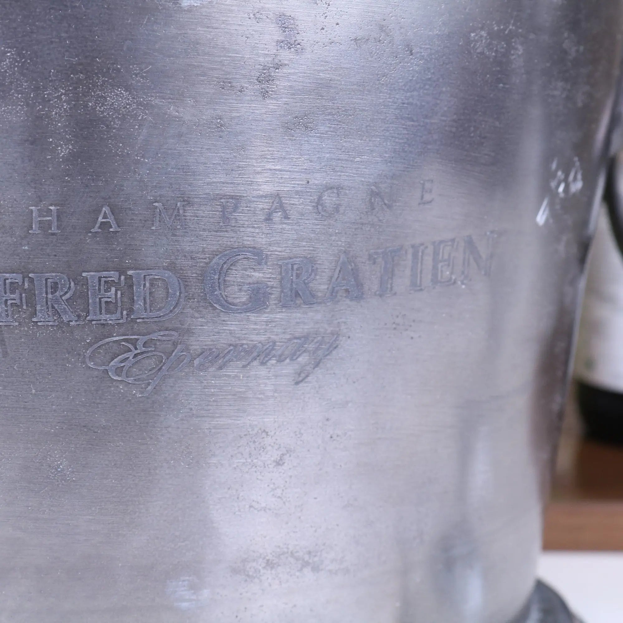 Alfred Gratien Luxury Gunmetal Champagne Ice Bucket