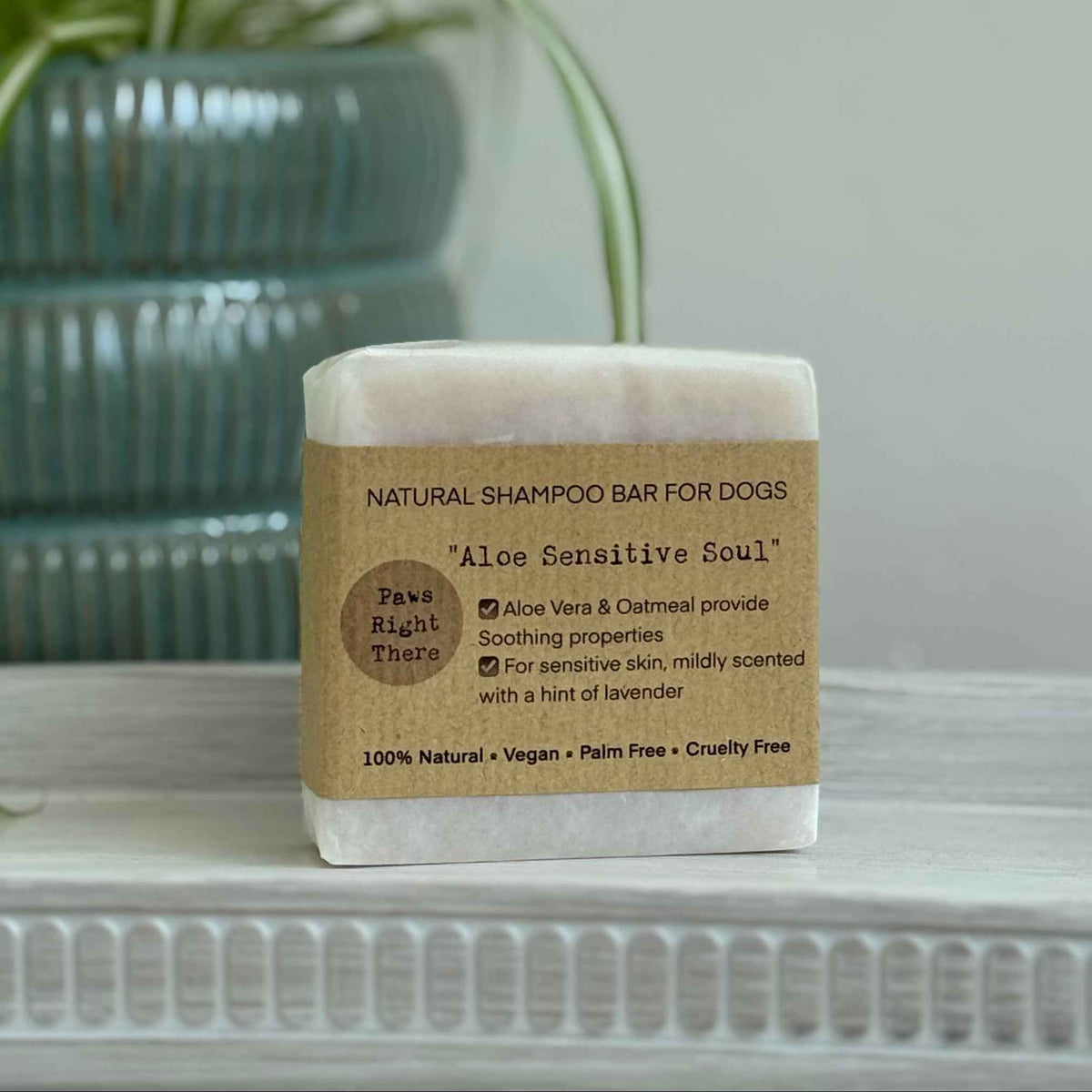 Aloe Sensitive Soul Natural Puppy & Sensitive Dog Shampoo Bar – 80g