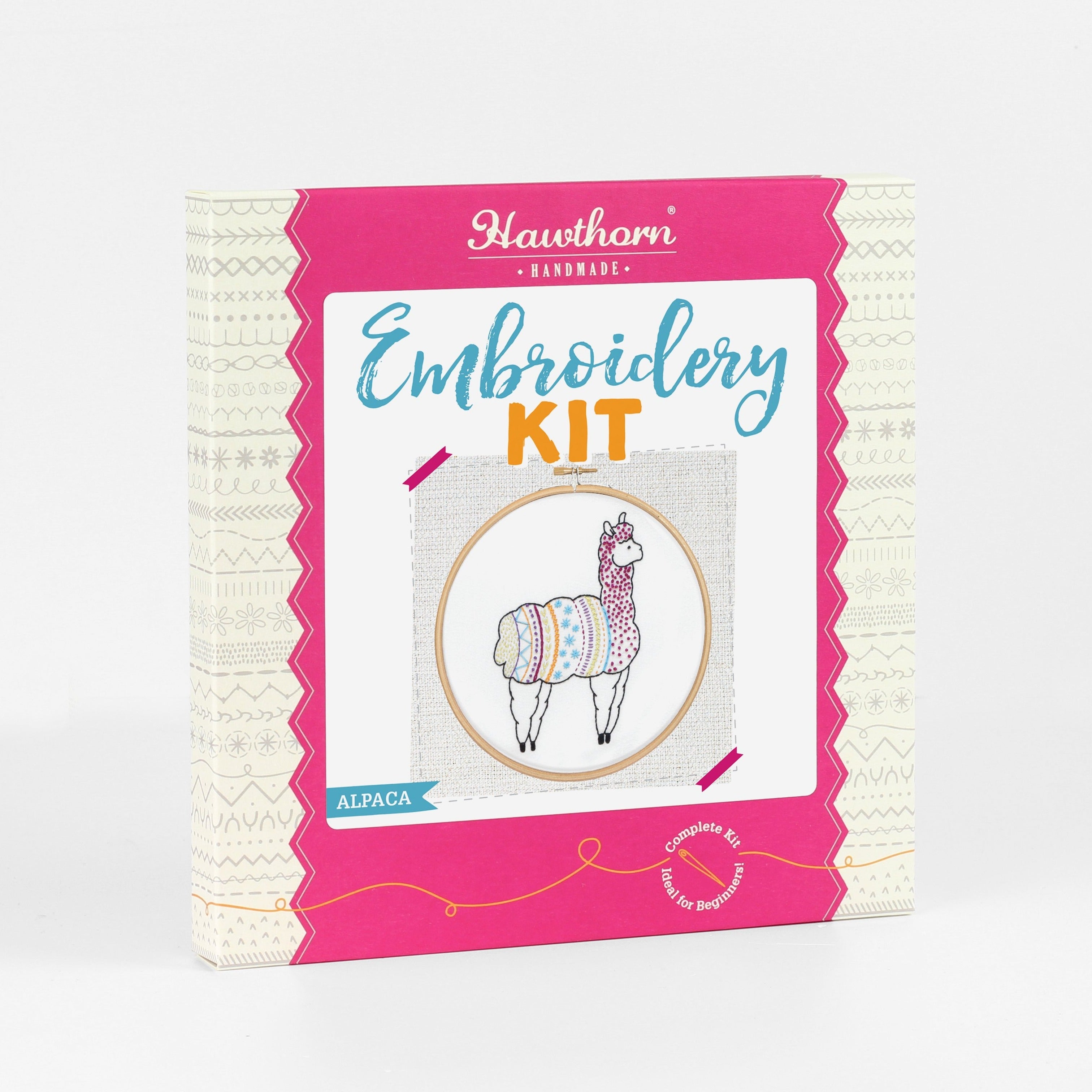 Alpaca Embroidery Kit for Beginners