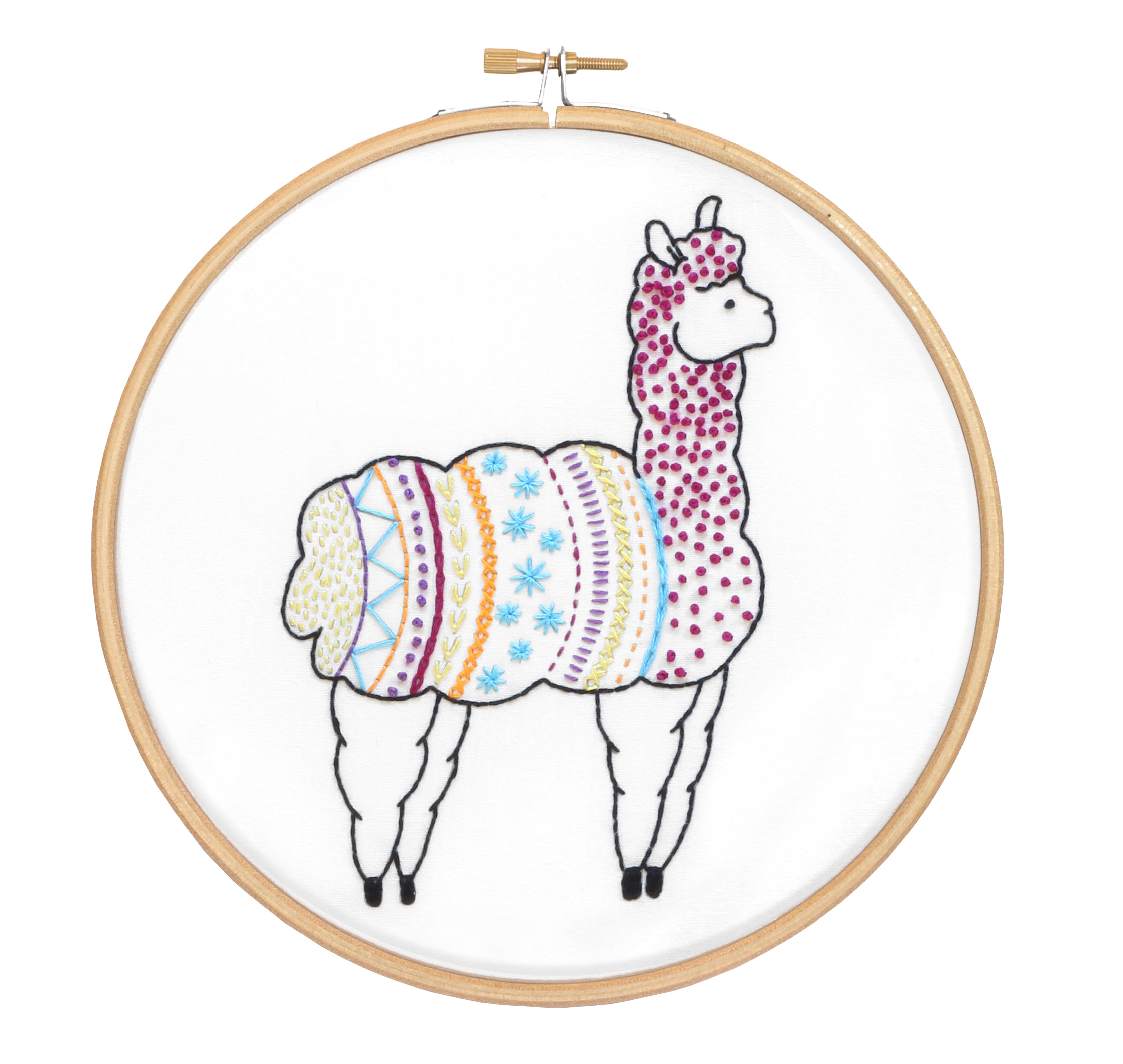 Alpaca Embroidery Kit for Beginners