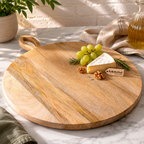 Amba Rustic Round Wooden Serving Board 38cm