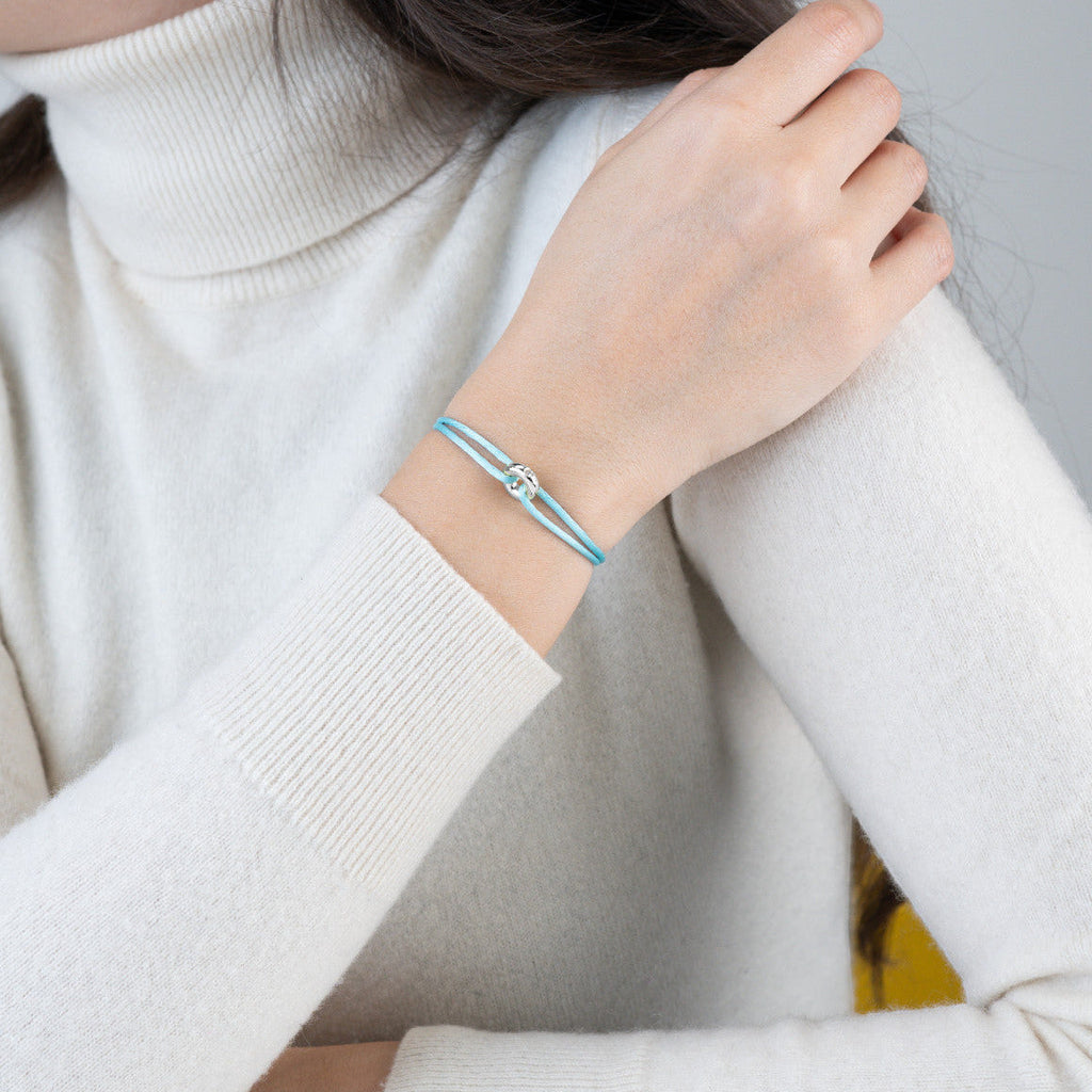 Mini Silver Soho Diamond Cord Bracelet