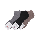 Ashville Pro Merino Ladies Trainer Sock - Cushioned Sole - 3 Mixed Pair Bundle