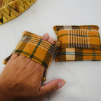 Hand Warmers – Soft Burnt Orange Highland Tartan