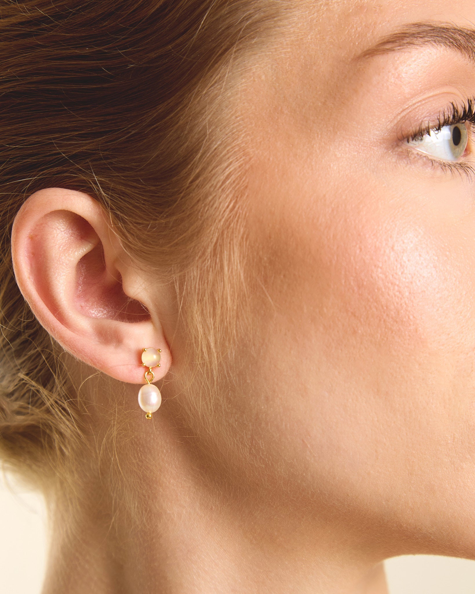 Opal Pearl Drop Earrings