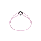 Mini Black Clover Cord Bracelet