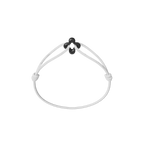Mini Black Clover Cord Bracelet