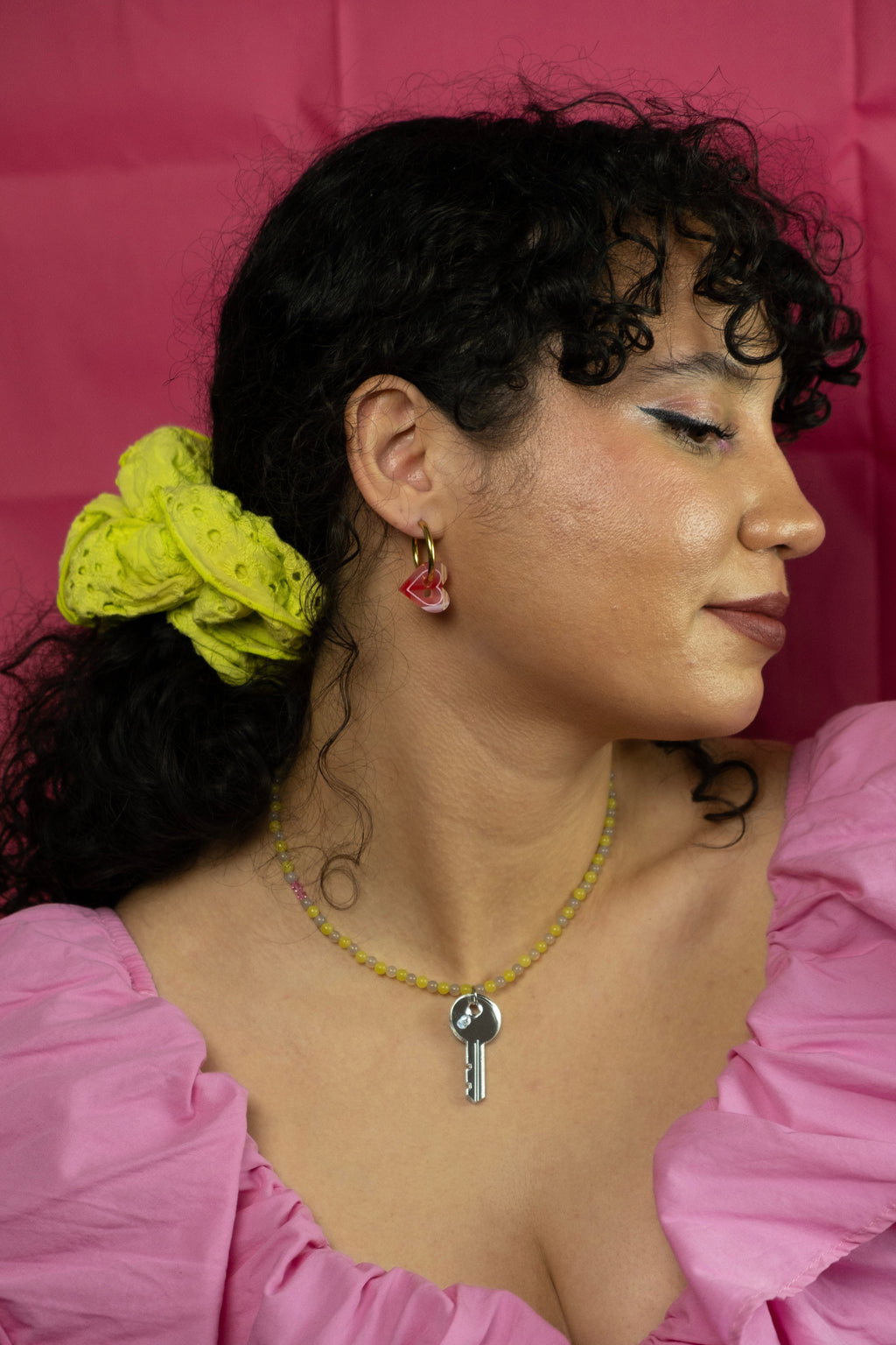 Button Hoop Earrings - Set of 3