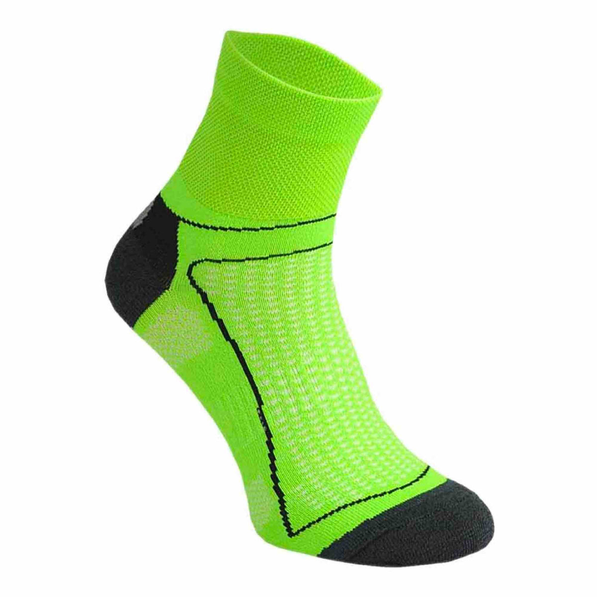 1 Pack High Vis Neon Low Cut Cycling Socks