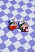 BLT Sandwich Hoop Earrings