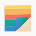 Personalised Rainbow Stripe baby blanket - Bobby