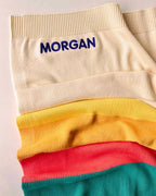 Personalised Rainbow Stripe baby blanket - Bobby