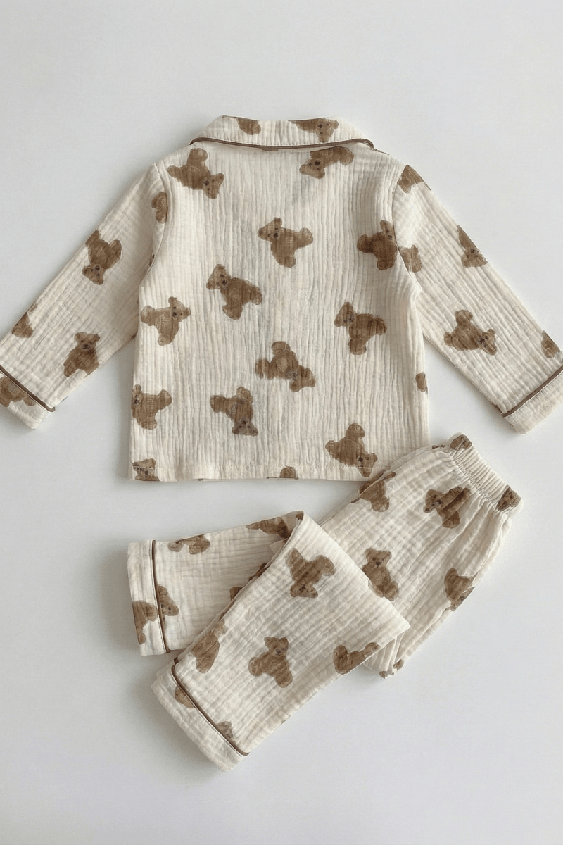 Cozy Bear Pyjamas - PJ Set 100% Cotton