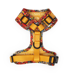 Retro Bloom Leather Dog Collar