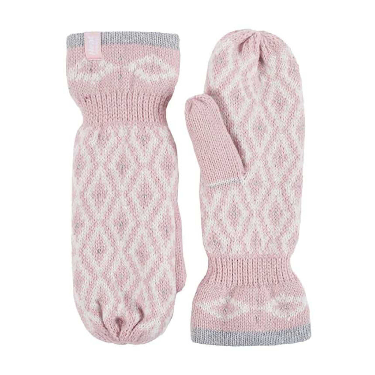 Ladies Knitted Fleece Lined Winter Warm Thermal Mittens