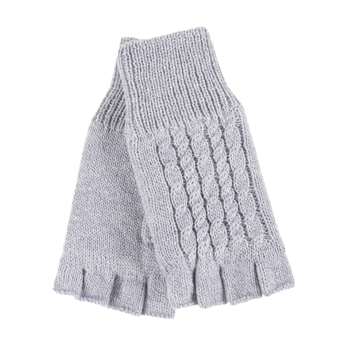 Ladies Cable Knitted Winter Thermal Fingerless Gloves