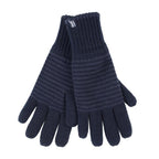 Mens Striped Patterned Fleece Lined Thermal Gloves for Winter