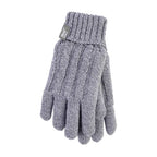 Ladies Cable Knit 2.3 Tog Fleece Lined Thermal Winter Gloves