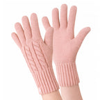 Ladies Cable Knit 2.3 Tog Fleece Lined Thermal Winter Gloves