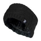 Ladies Cable Knitted Fleece Lined Thermal Winter Ear Warmer Headband