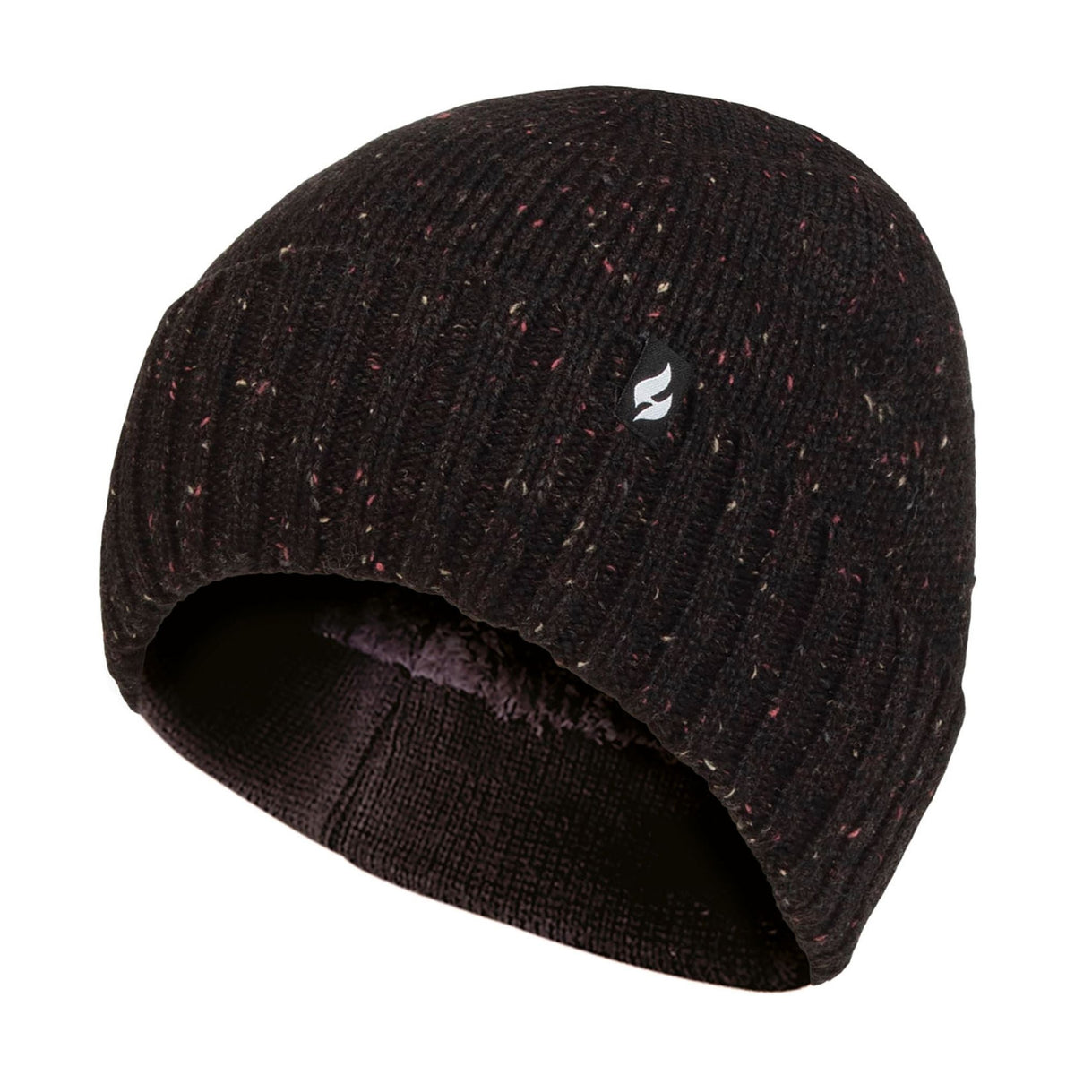 Warm Ribbed Cuff Beanie Hat for Men | Fleece Lined Chunky Winter Hat