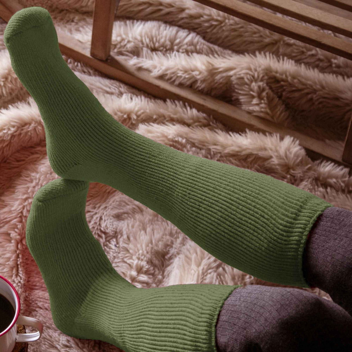 Ladies Extra Long Thick Winter Warm Knee High Thermal Socks