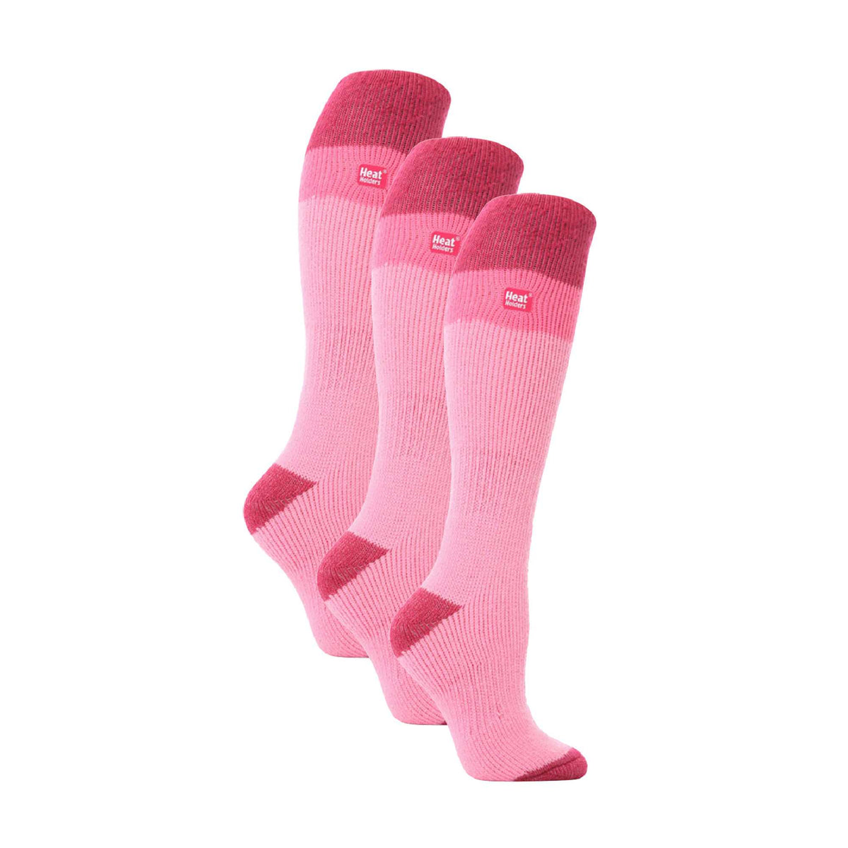 3 Pack Ladies Winter 2.3 TOG Thermal Long Knee High Ski Socks