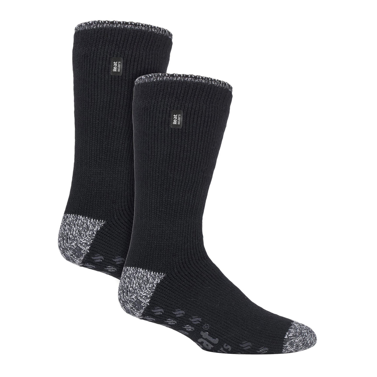 2 Pair Mens Winter Crew Slipper Socks