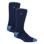 2 Pair Mens Winter Crew Slipper Socks
