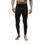 Mens Fleece Lined Base Layer Thermal Long John Bottoms