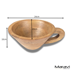 Baddo Mug Shape Wooden Bowl with Handle