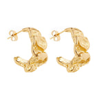 Crumpled Gold Hoops