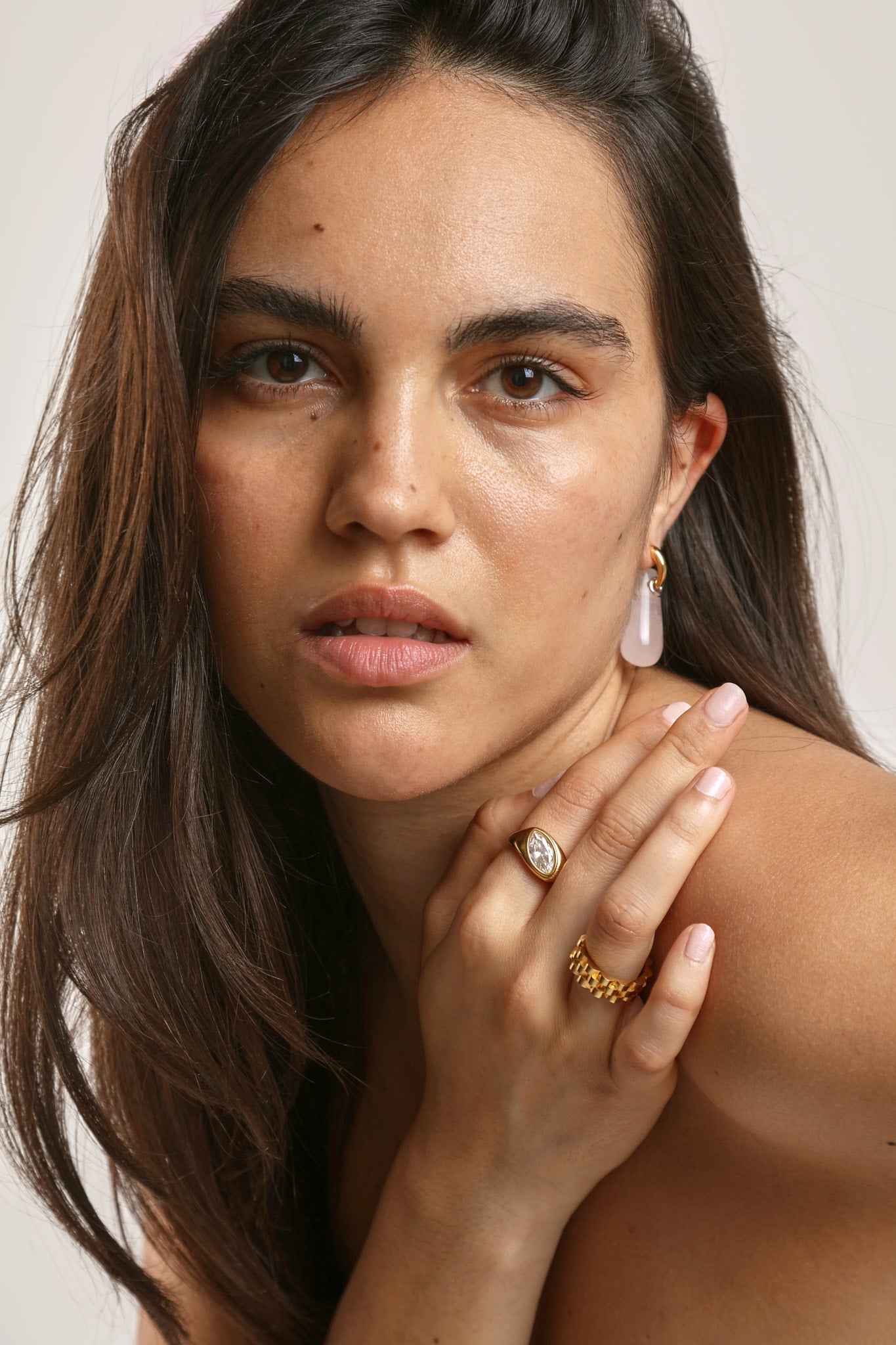 Pear Drop Signet Ring