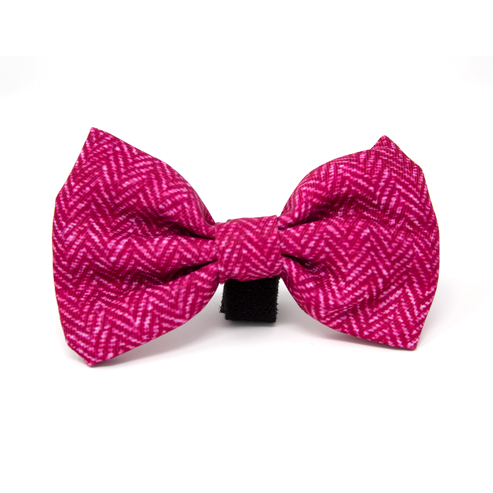 'Bella' - Pink Herringbone Dog Harness