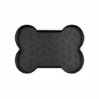 Spill-Proof Dog Feeding Mat - Black