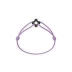Mini Black Clover Cord Bracelet