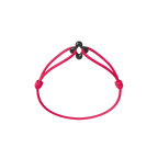 Mini Black Clover Cord Bracelet