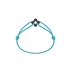 Mini Black Clover Cord Bracelet