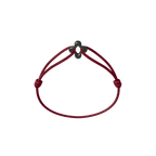 Mini Black Clover Cord Bracelet