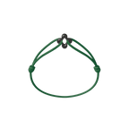 Mini Black Clover Cord Bracelet
