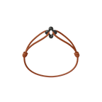 Mini Black Clover Cord Bracelet