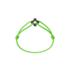Mini Black Clover Cord Bracelet