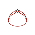 Mini Black Clover Cord Bracelet