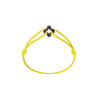 Mini Black Clover Cord Bracelet