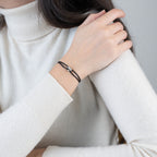 Mini Silver Soho Diamond Cord Bracelet