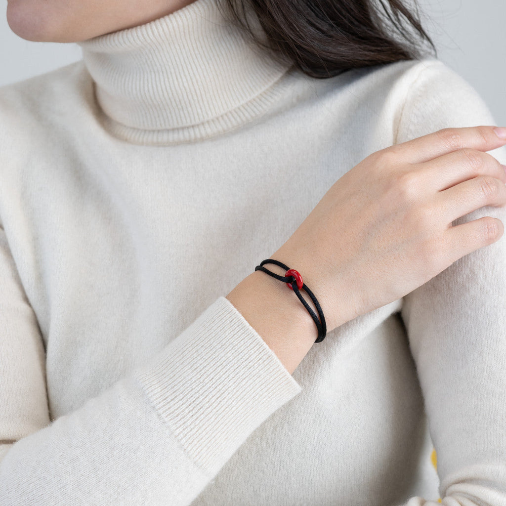 Coral Soho Cord Bracelet