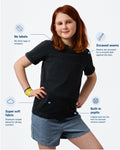 Kids Fidget-T – Short Sleeve- Black