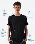 Adult Fidget-T Short Sleeve-Black